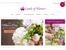 Tablet Screenshot of castleofflowers.com
